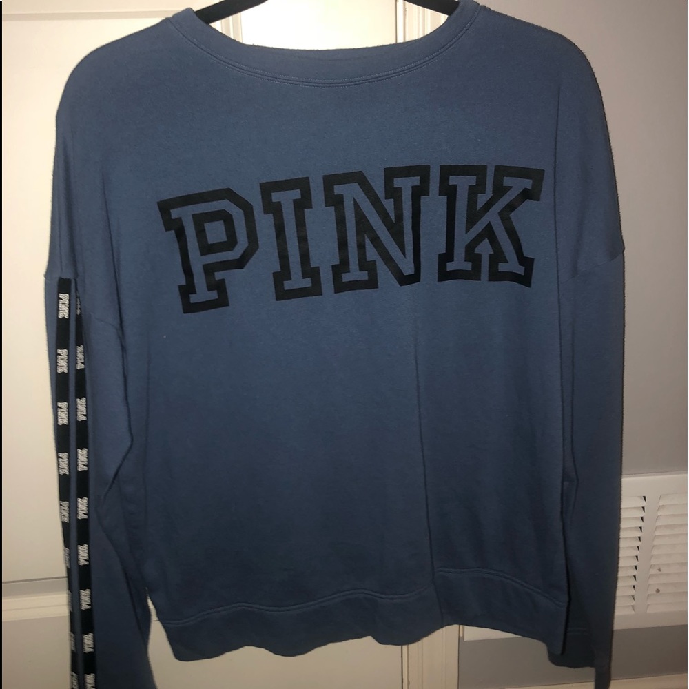 Blue PINK crewneck